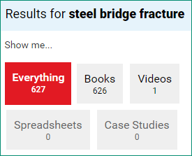 Results for steel bridge fracture - results page
