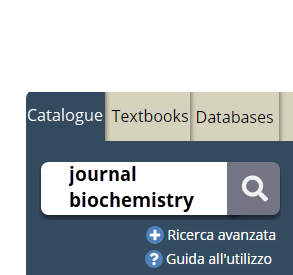 Search 'Catalogue' for 'journal biochemistry'
