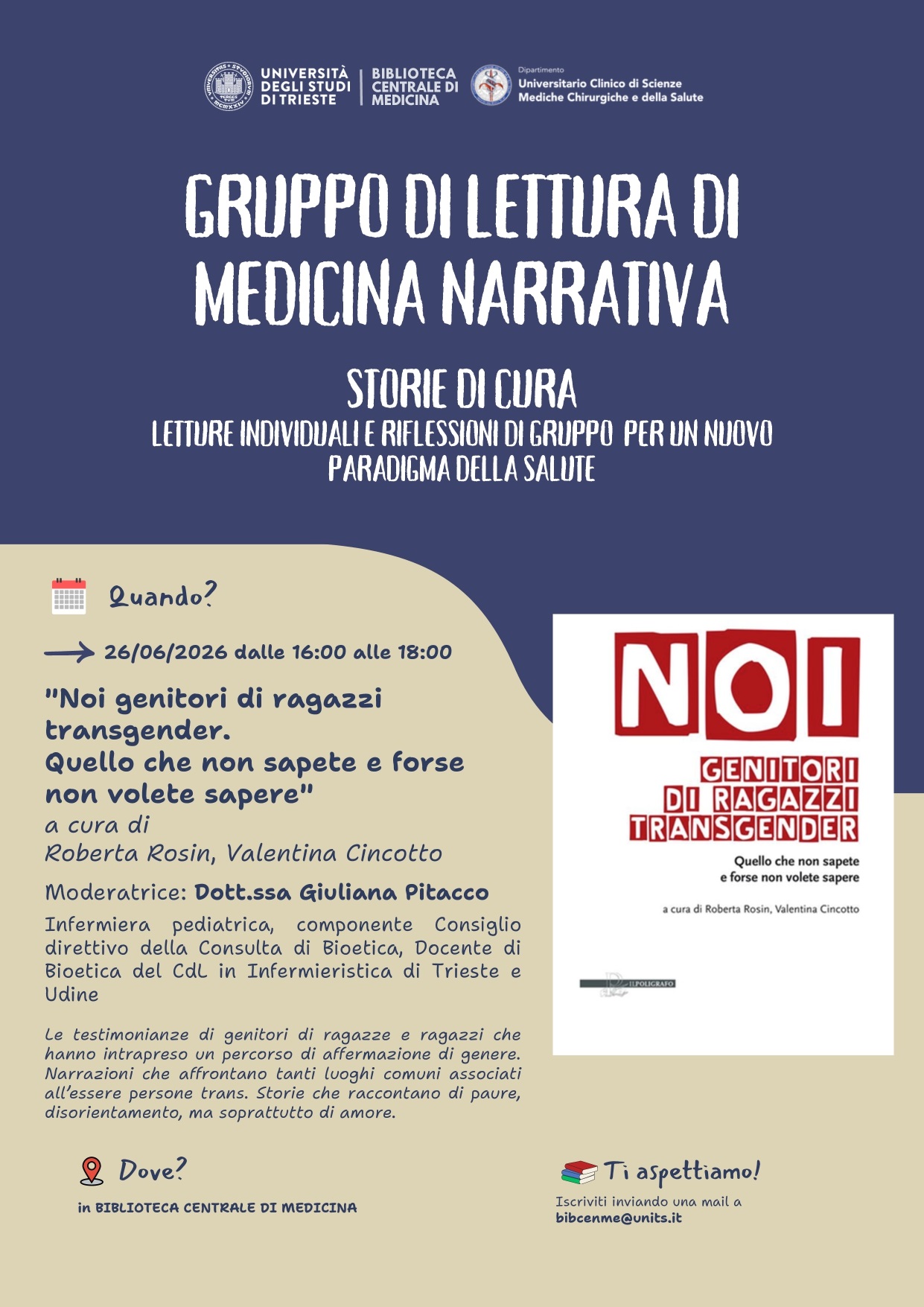 Gruppo di Lettura "Storie di cura" appuntamento 26 giugno