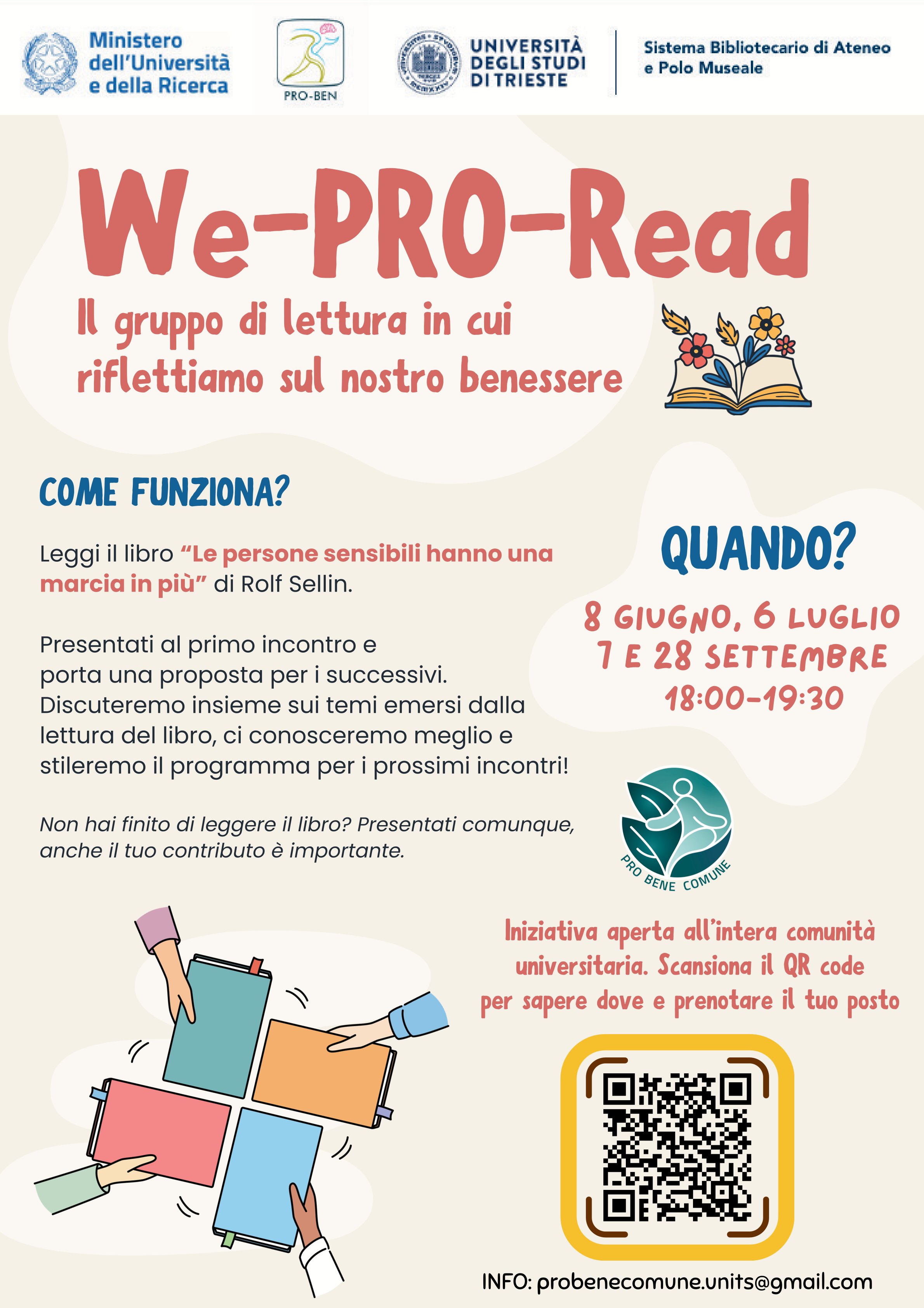 Primo incontro gruppo di lettura We-PRO-Read