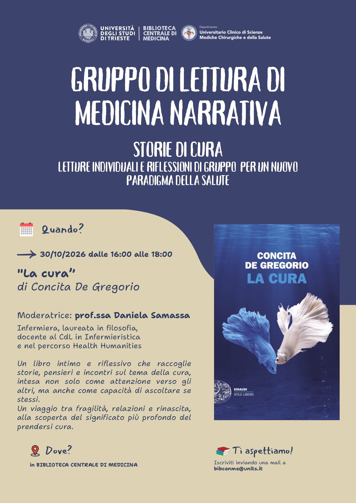 Appuntamento Gruppo di Lettura "Storie di cura"